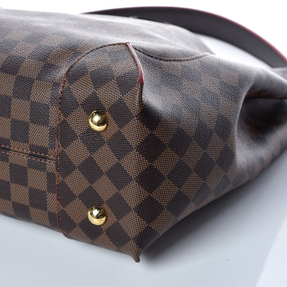 Louis Vuitton Damier Ebene Caissa Hobo Cherry 6 of 16