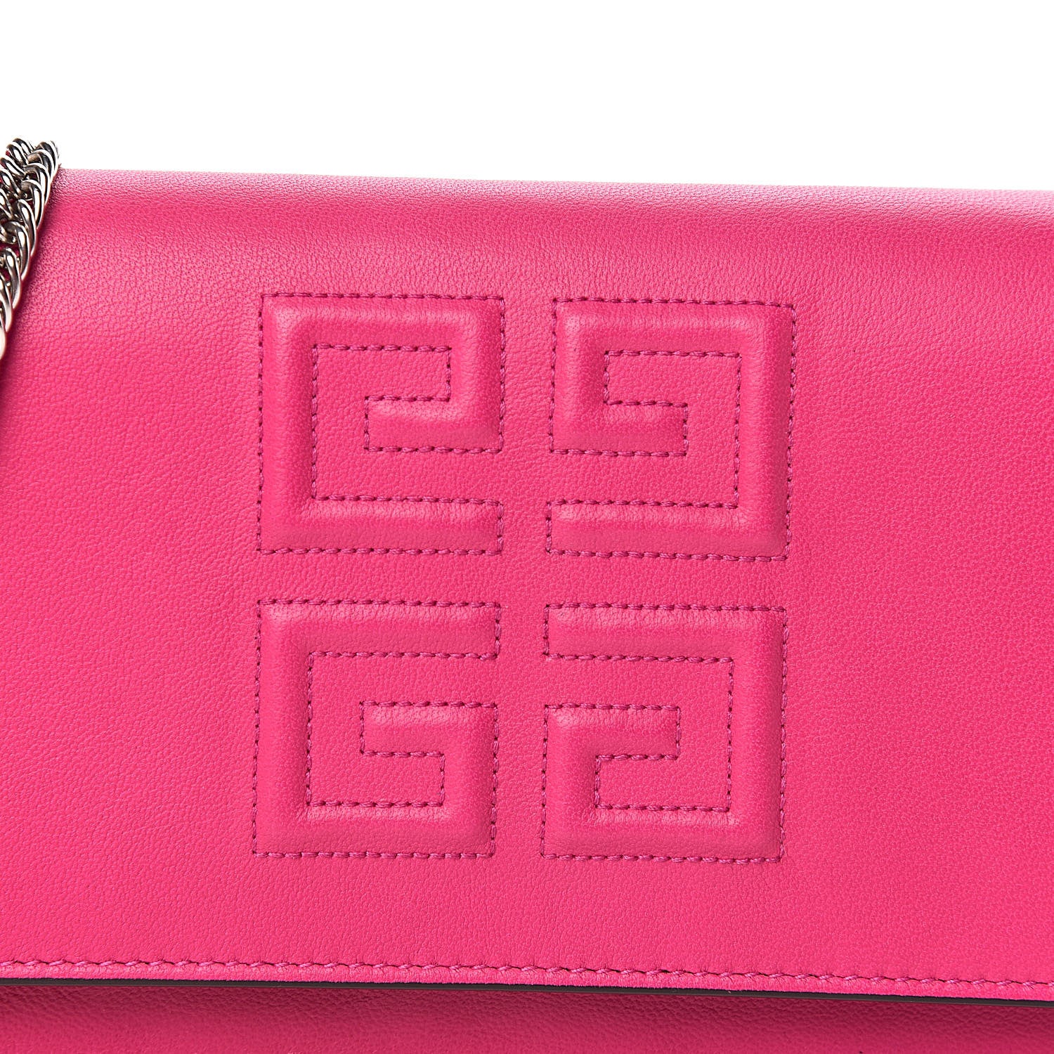 Givenchy Lambskin Emblem Chain Wallet Cyclamen 9 of 12