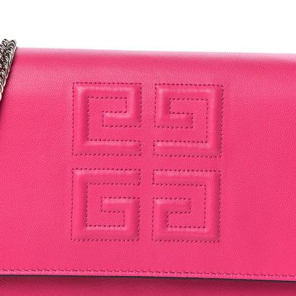 Givenchy Lambskin Emblem Chain Wallet Cyclamen 9 of 12