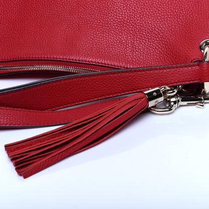 Gucci Pebbled Calfskin Large Soho Hobo Tabasco Red 11 of 11