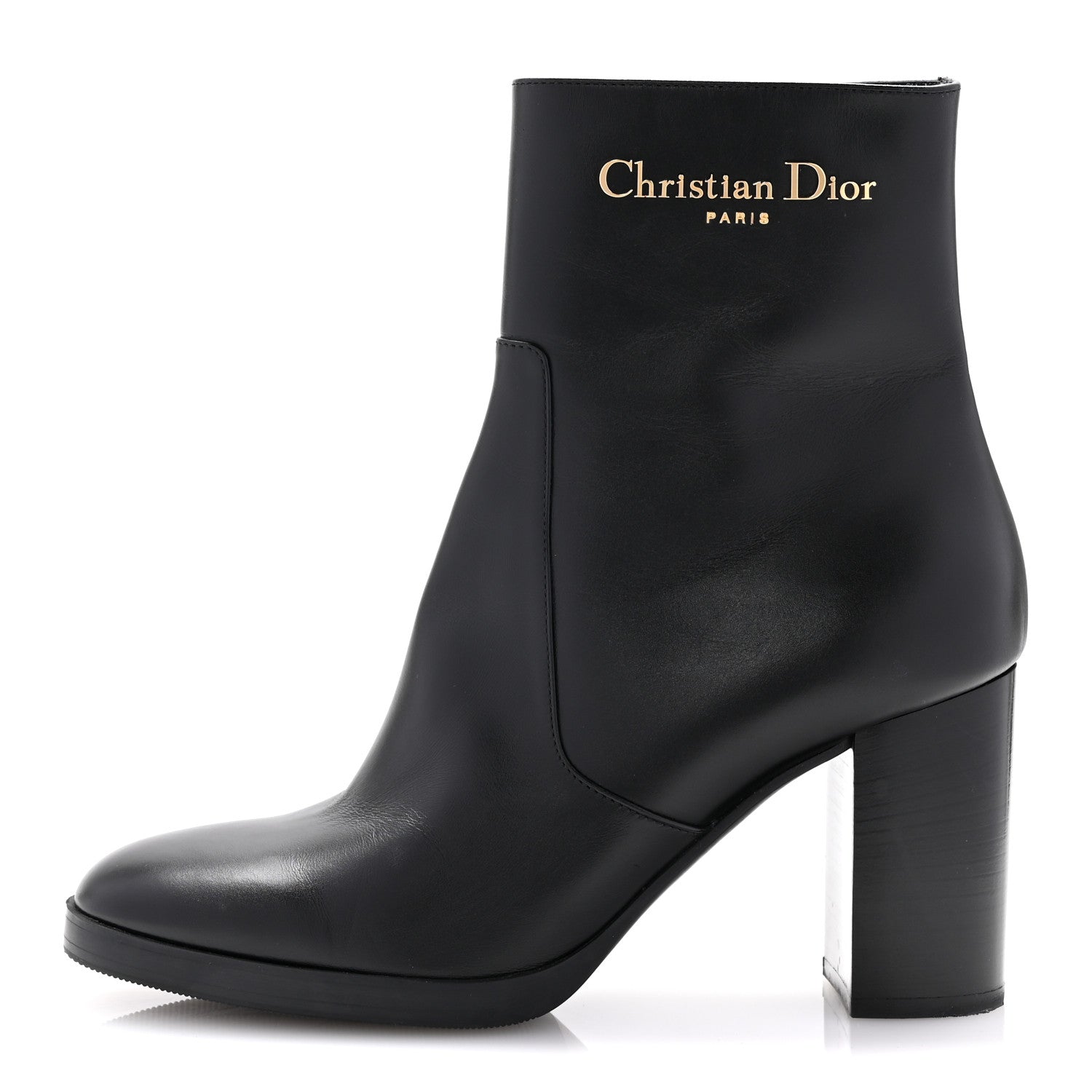 Christian Dior Calfskin D-Town Ankle Boots 38 Black 1 of 10