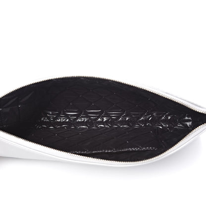 Chanel Metallic Calfskin Keyboard Pouch Silver 5 of 11