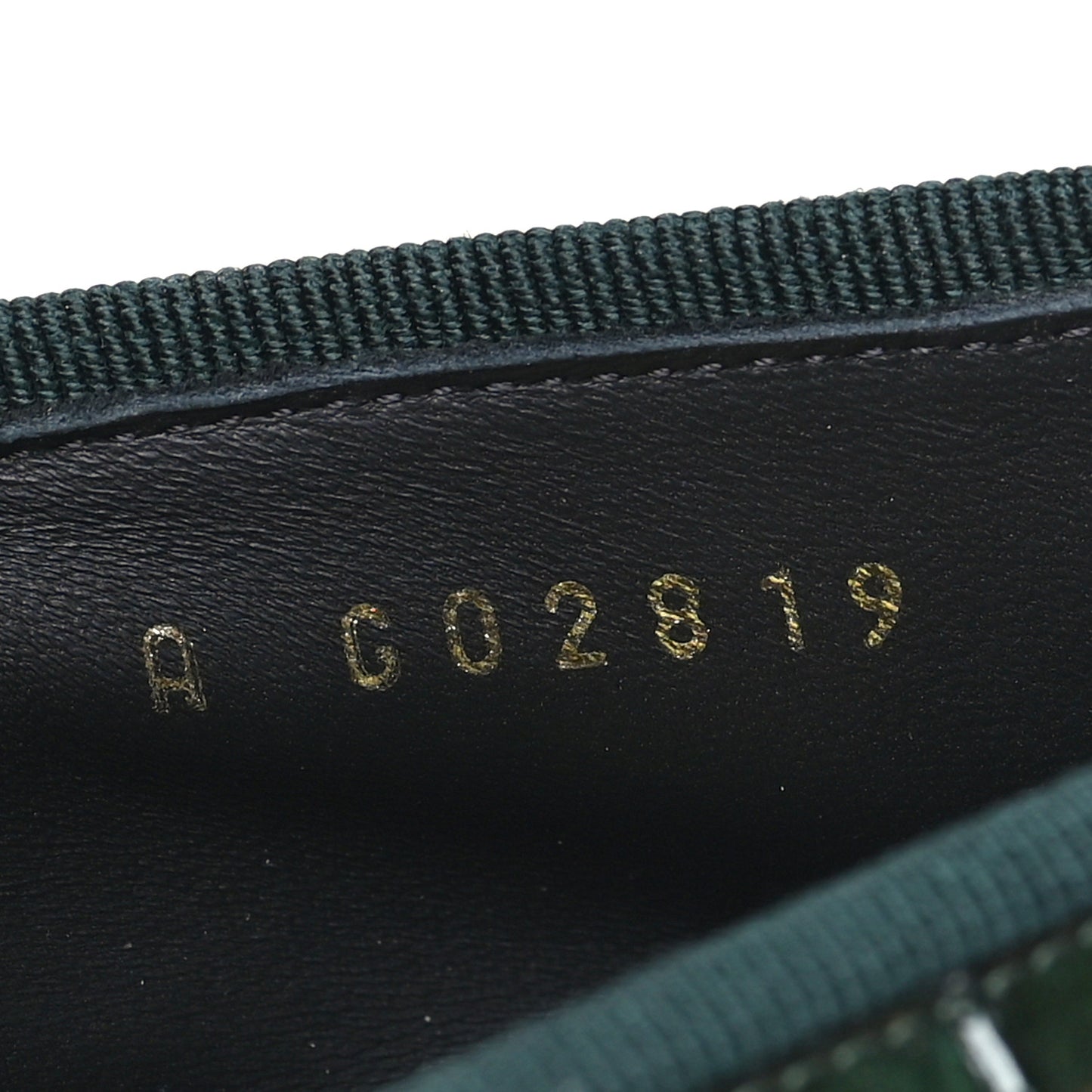 Patent Calfskin Crocodile Embossed Ballerina Flats 41 Dark Green Black 40 Dark Green Black