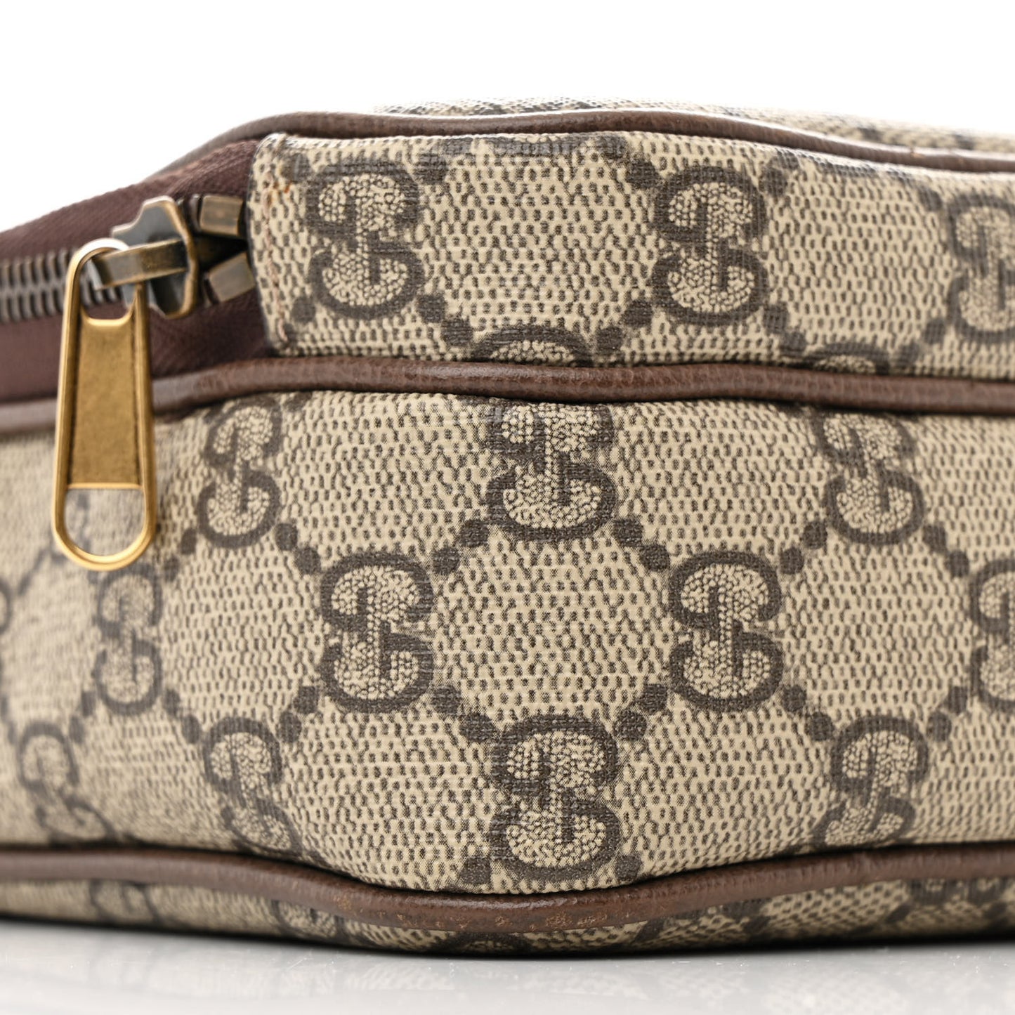 GG Supreme Monogram Mini Neo Vintage Double Zip Messenger Bag Beige New Acero Crop
