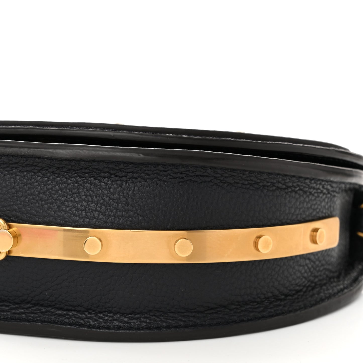 Suede Calfskin Constellation Studded Small Nile Bracelet Minaudiere Bag Full Blue