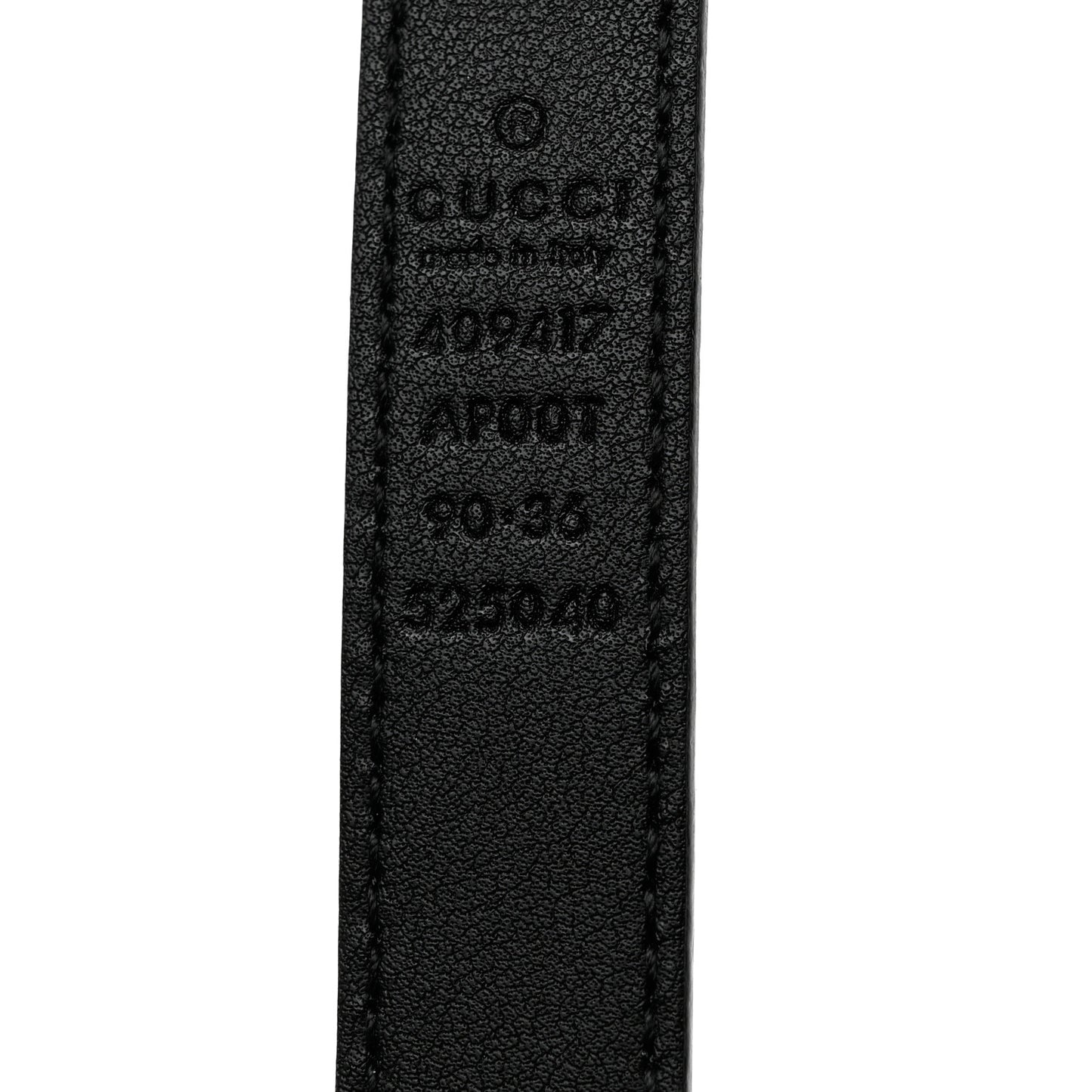 Calfskin Double G 20mm Belt 90 36 Black