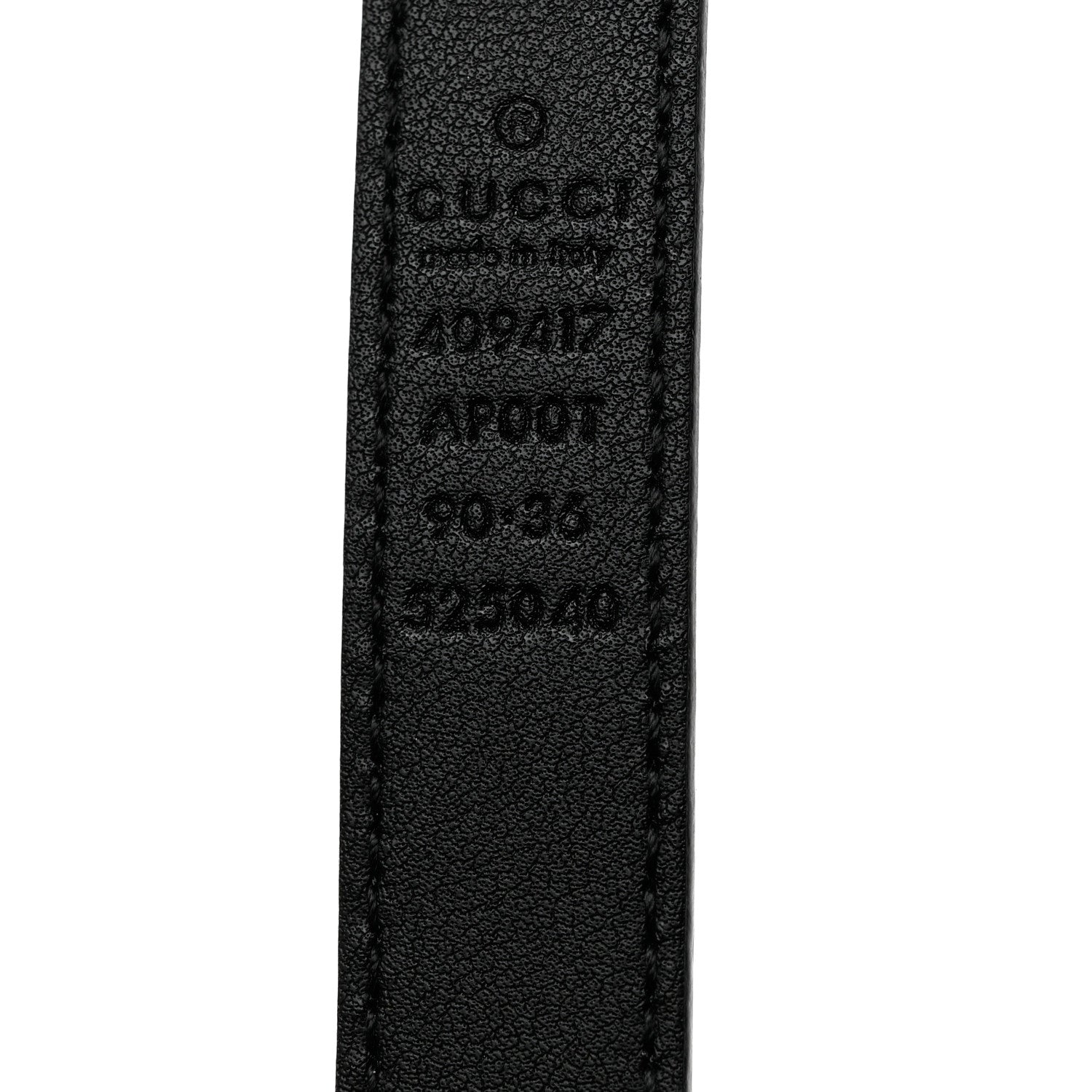 Gucci Calfskin Double G 20mm Belt 90 36 Black 5 of 6