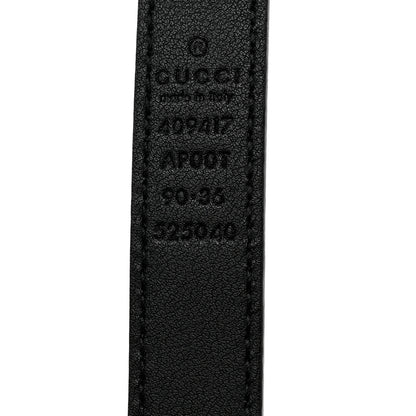 Gucci Calfskin Double G 20mm Belt 90 36 Black 5 of 6