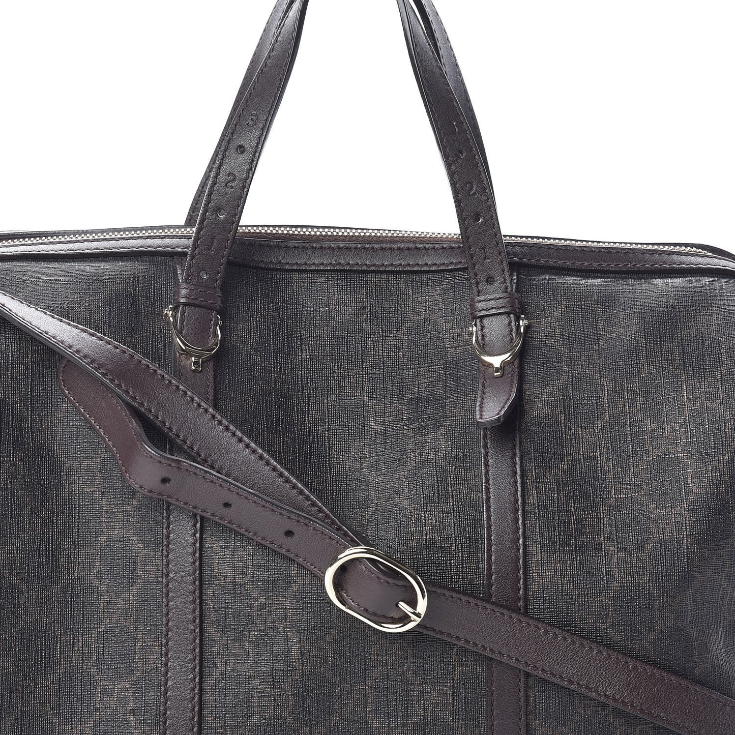 GG Supreme Monogram Medium Nice Boston Dark Brown