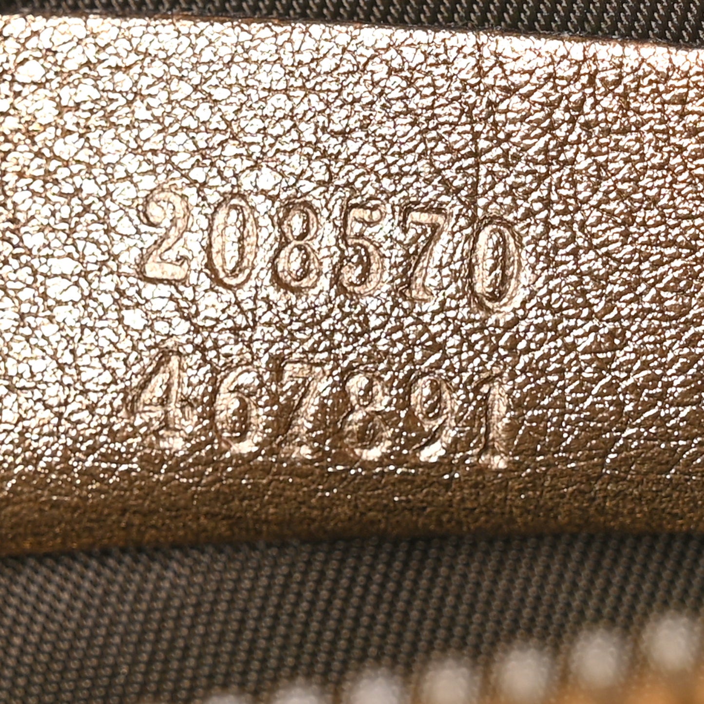 Crystal Monogram Babouska Wristlet Dark Brown