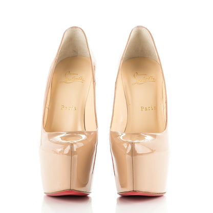 Christian Louboutin Patent Daffodile 160 Pumps 38.5 Nude 2 of 8