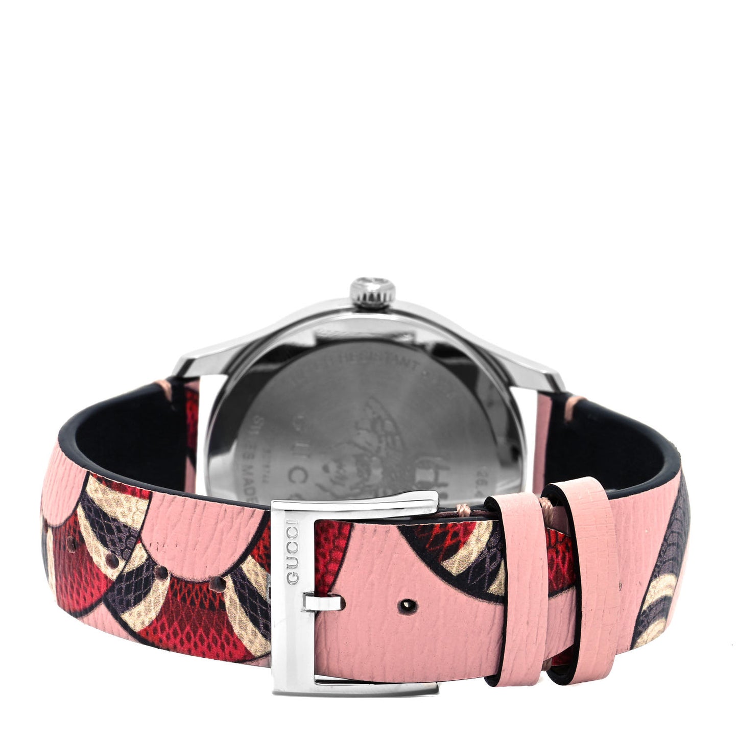 Stainless Steel Calfskin 38mm Le Marche Des Merveilles Snake Quartz Watch Pink