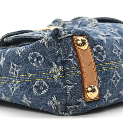 Louis Vuitton Monogram Denim Baggy PM Blue 9 of 10