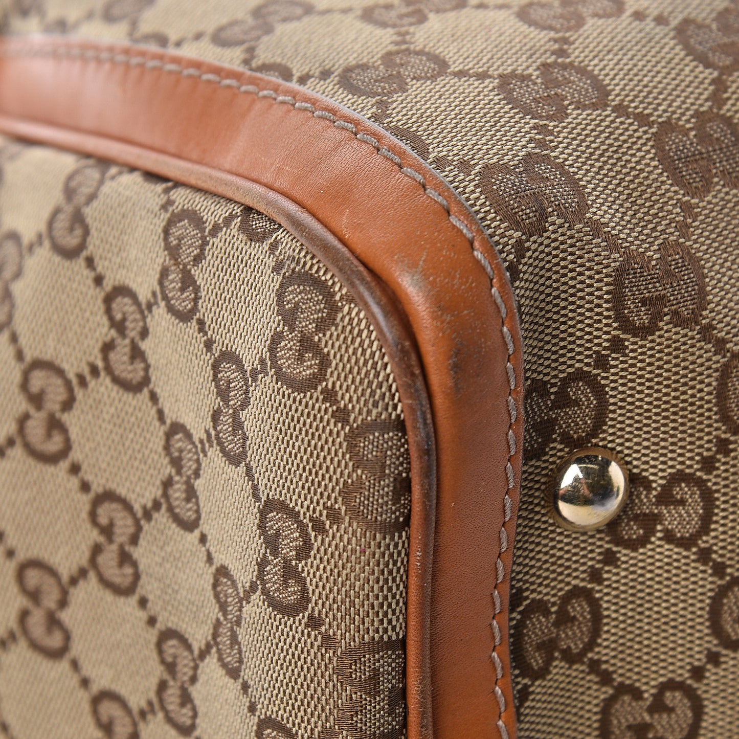 Monogram Vintage Web Medium Boston Tobacco