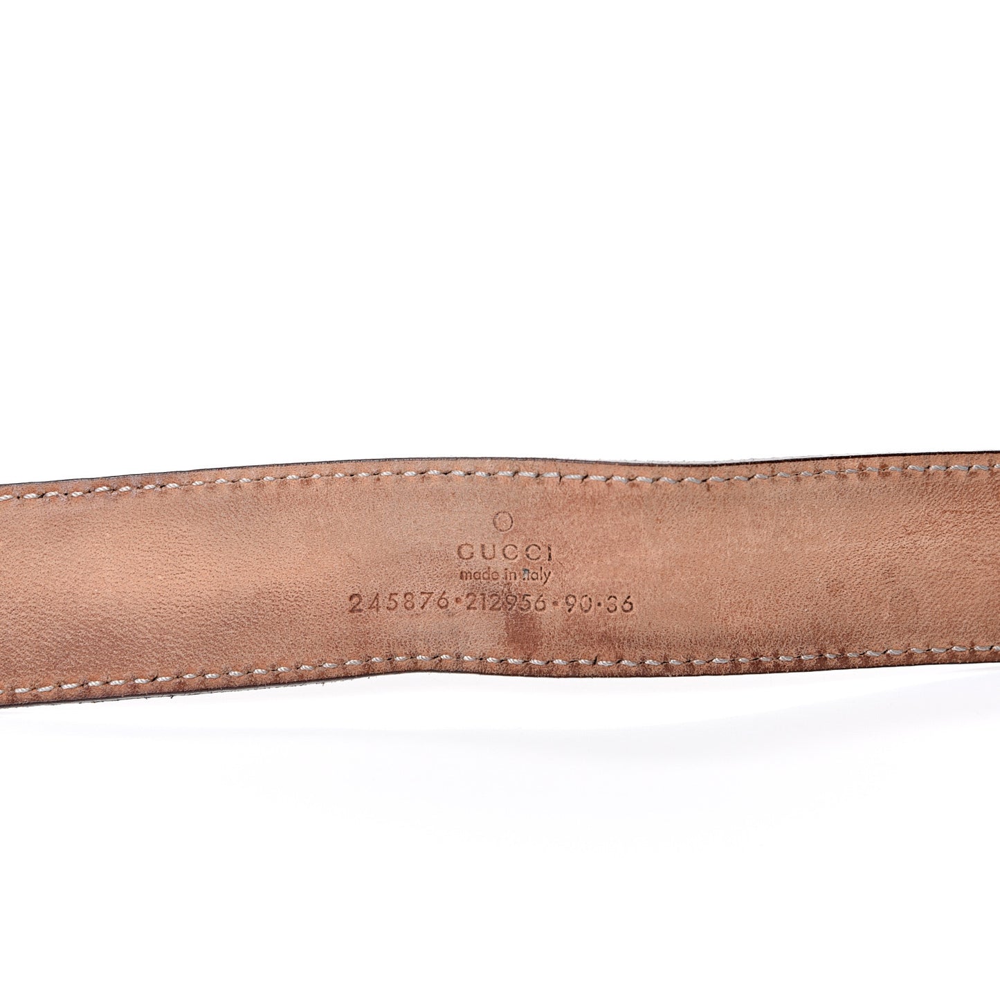 Calfskin Horsebit Belt 90 36 Dark Brown