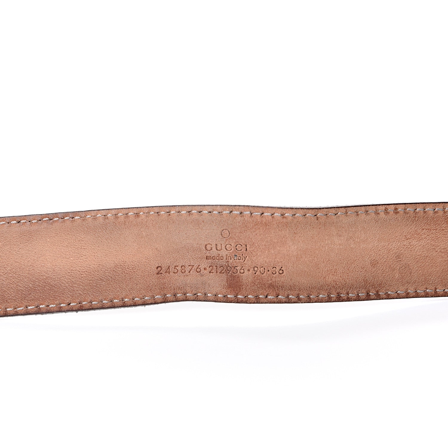 Gucci Calfskin Horsebit Belt 90 36 Dark Brown 8 of 8