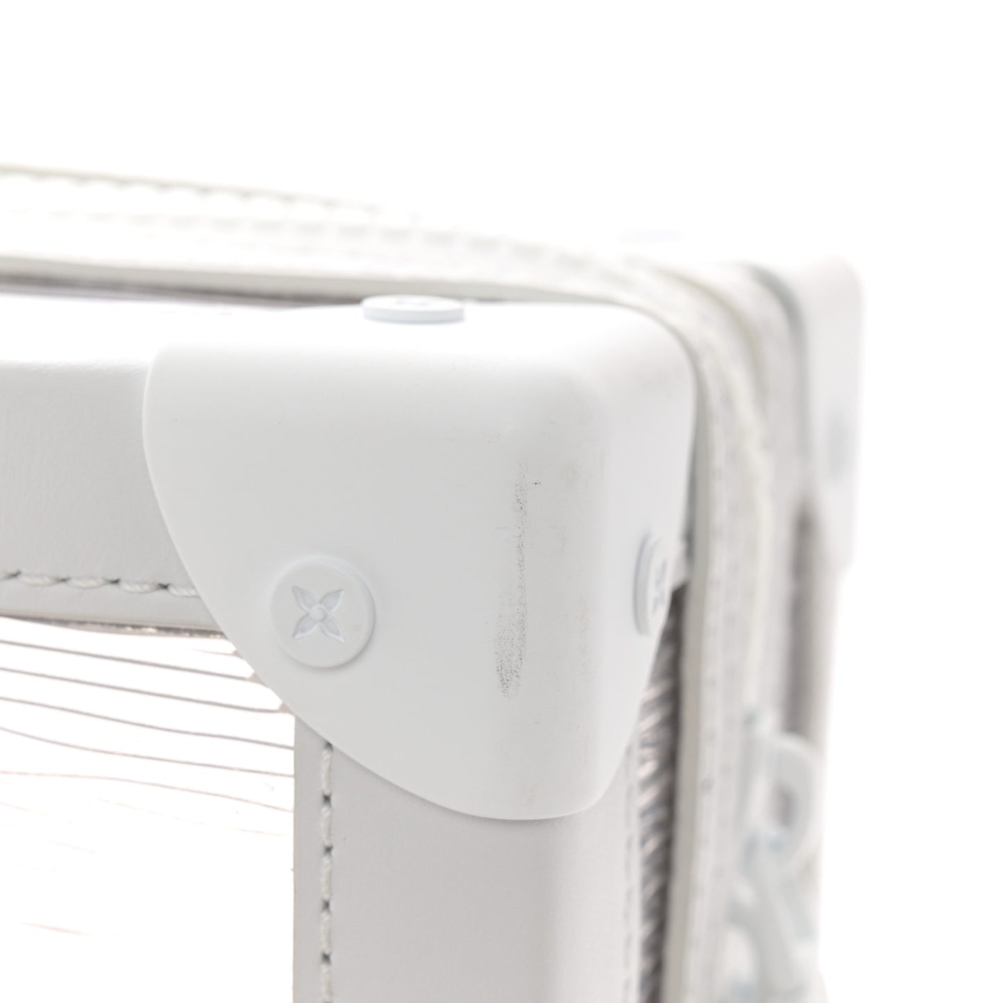 Calfskin PVC Epi Plage Soft Trunk Optic White