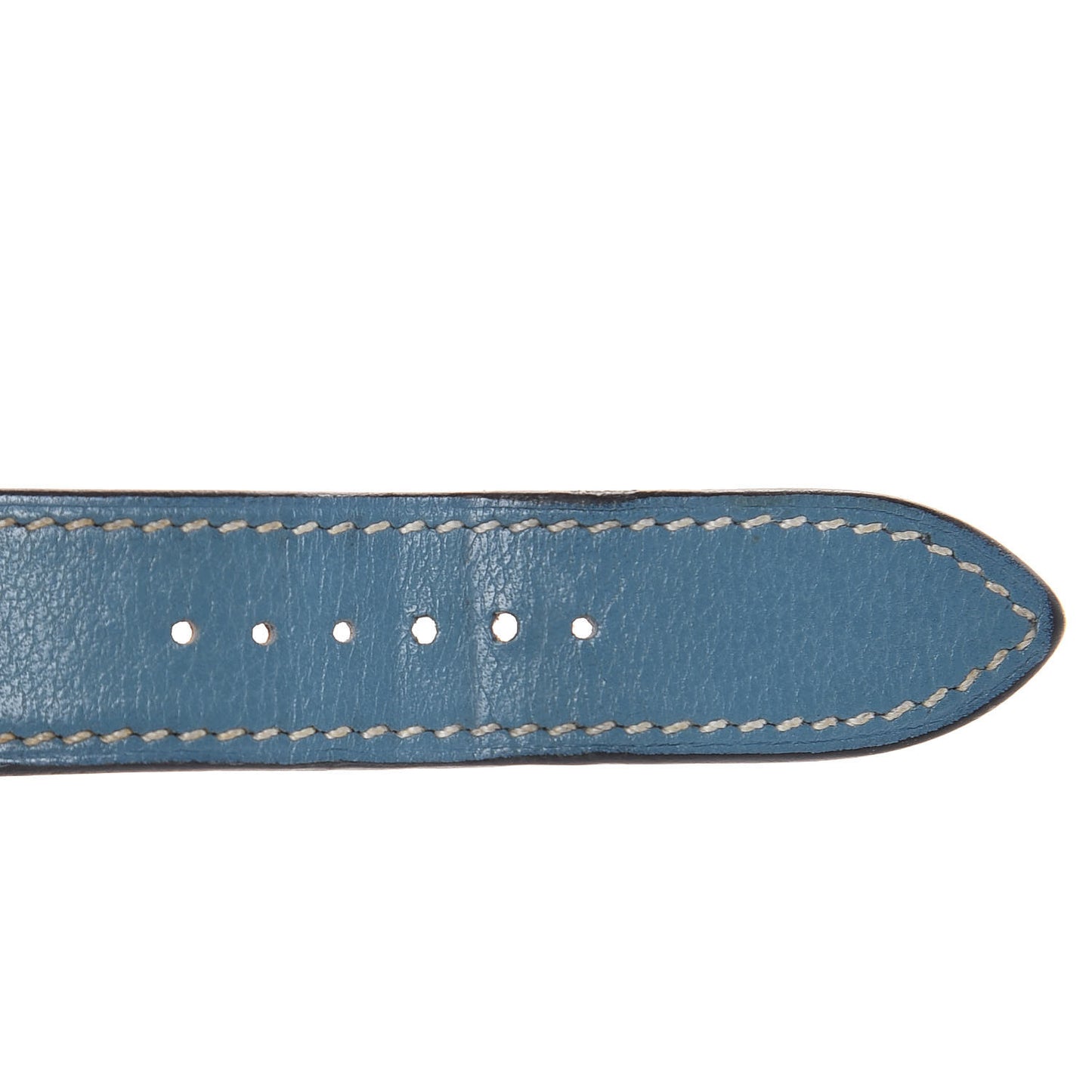 Swift Heure H Hour Watch Strap Blue Jean