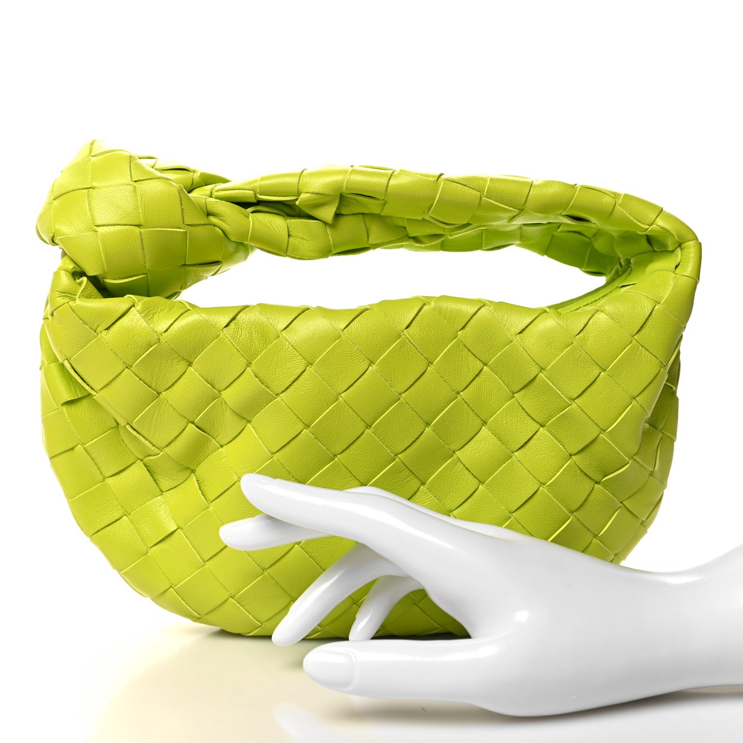 Nappa Intrecciato Mini Jodie Kiwi
