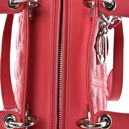 Christian Dior Lambskin Cannage Medium Lady Dior Pink 8 of 17