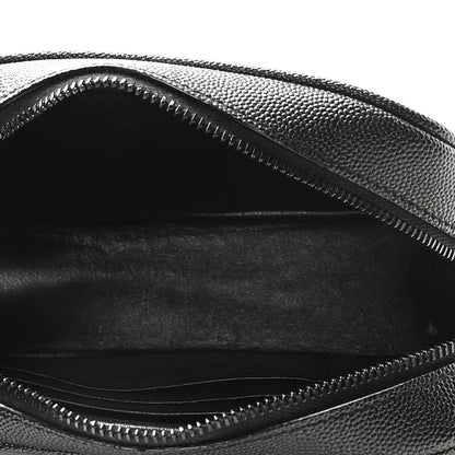 Saint Laurent Grain De Poudre Matelasse Monogram Mini Lou Camera Bag Black 9 of 11