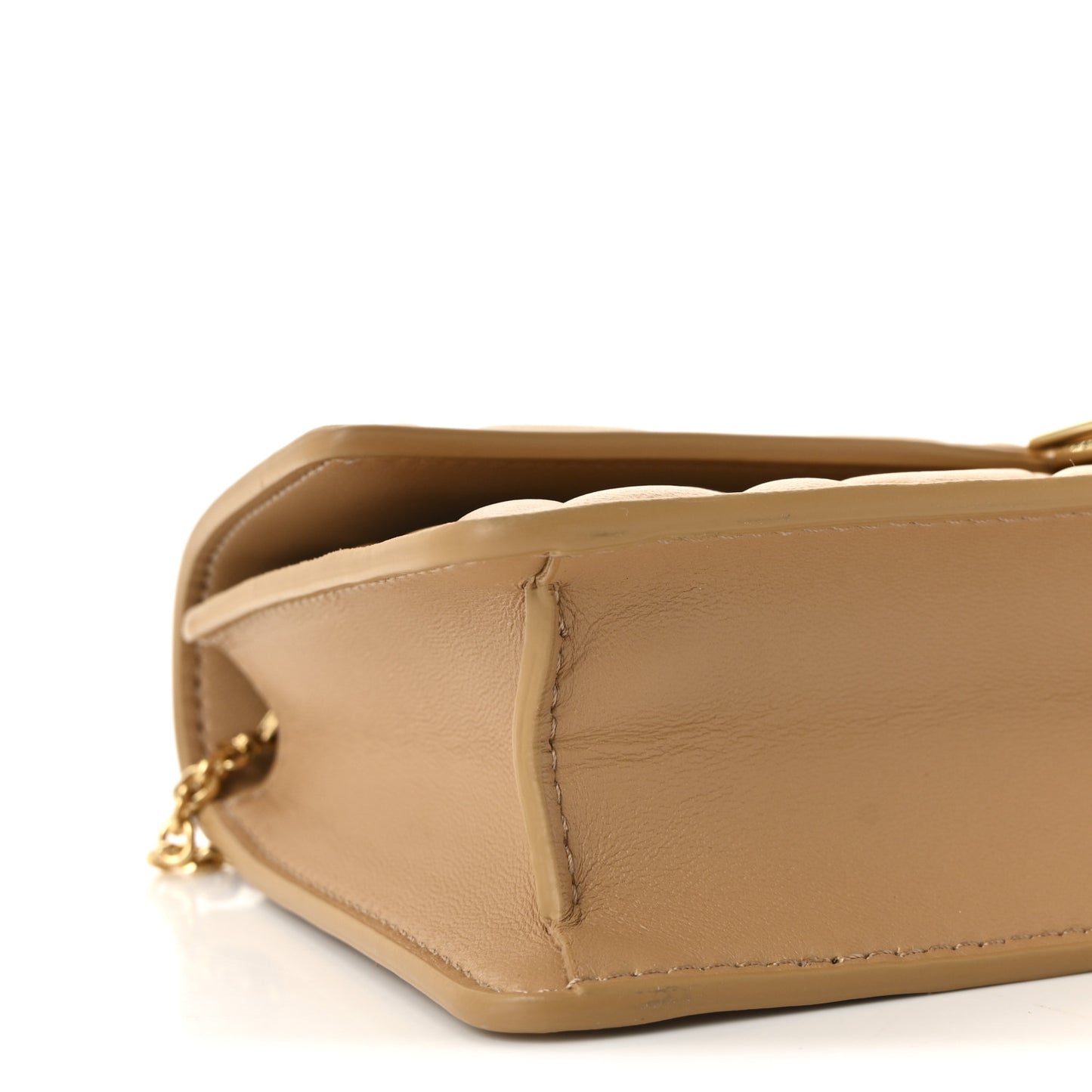 Nappa Matisse FF Embossed Wallet On Chain Baguette Miele Scuro