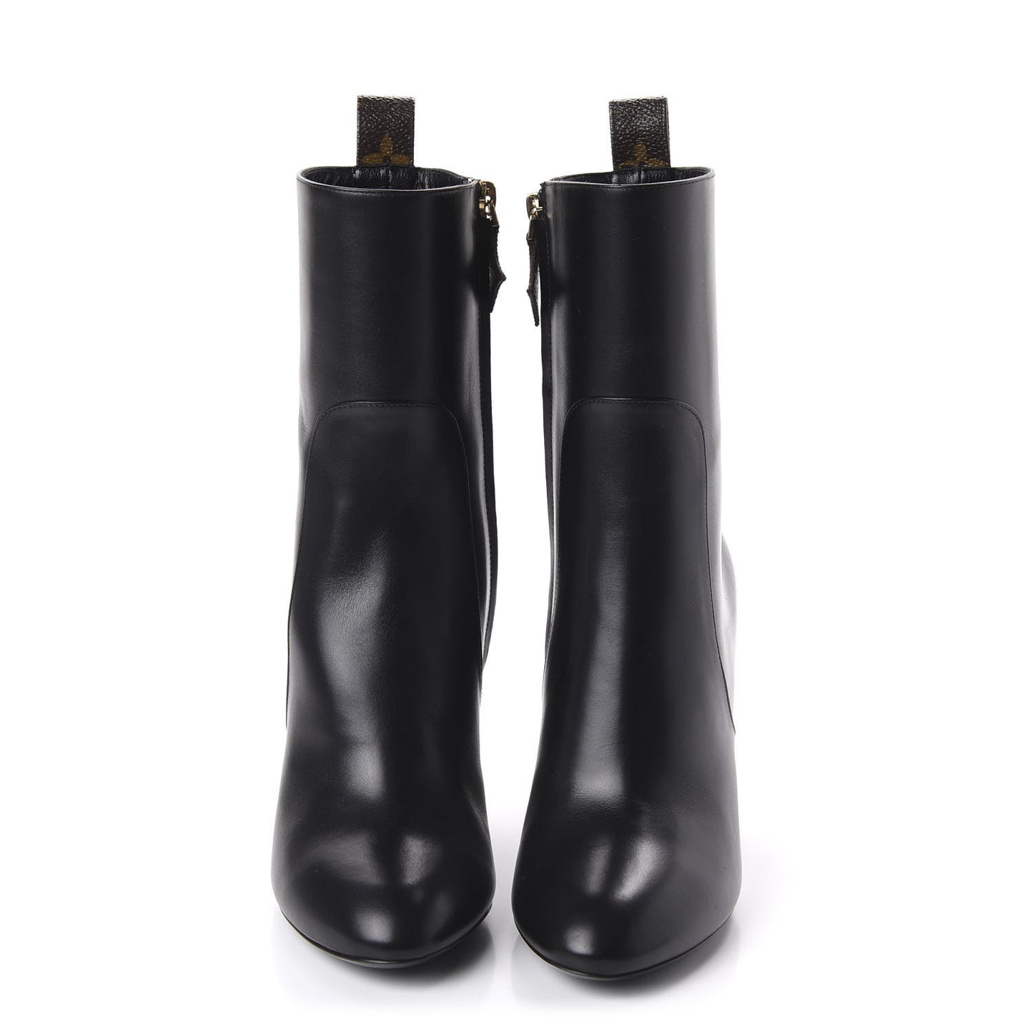 Calfskin Silhouette Ankle Boots 36 Black