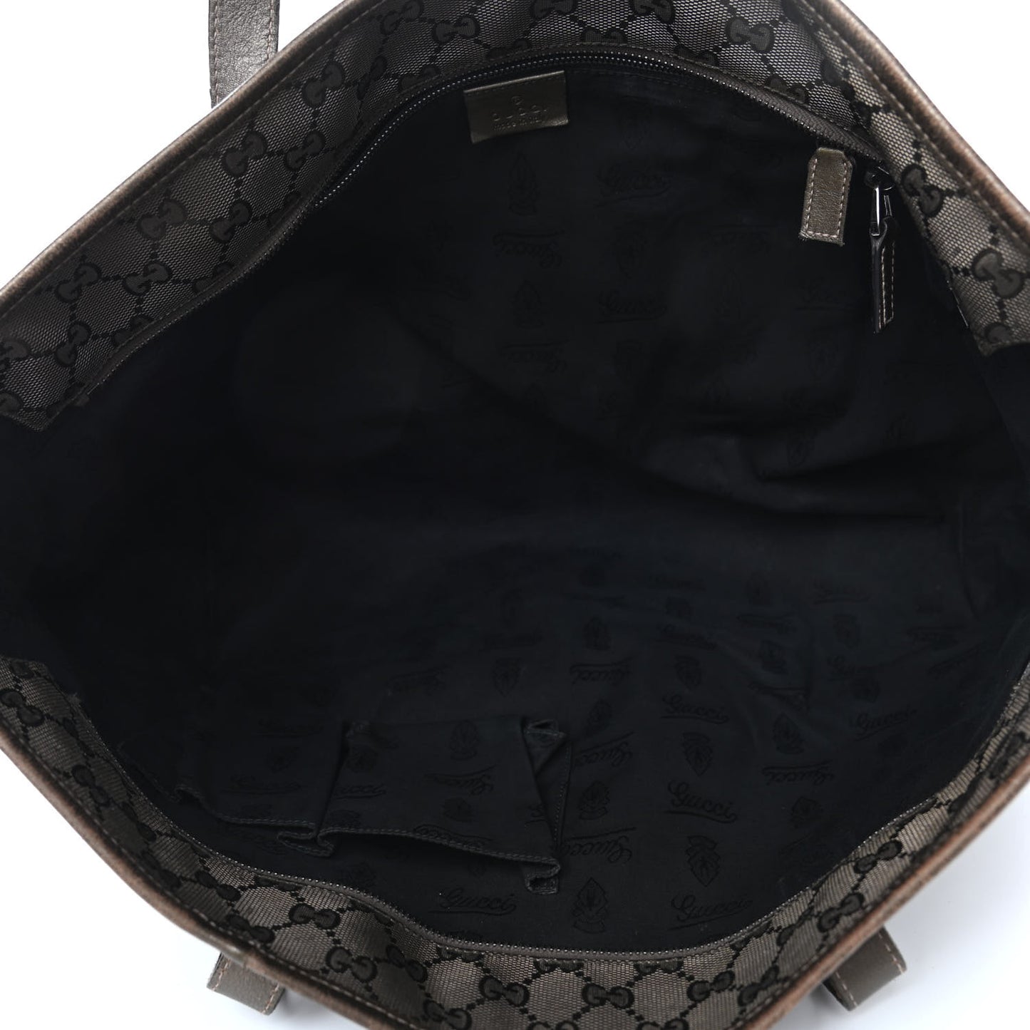 Imprime Monogram Medium Zippered Shopping Tote Pewter