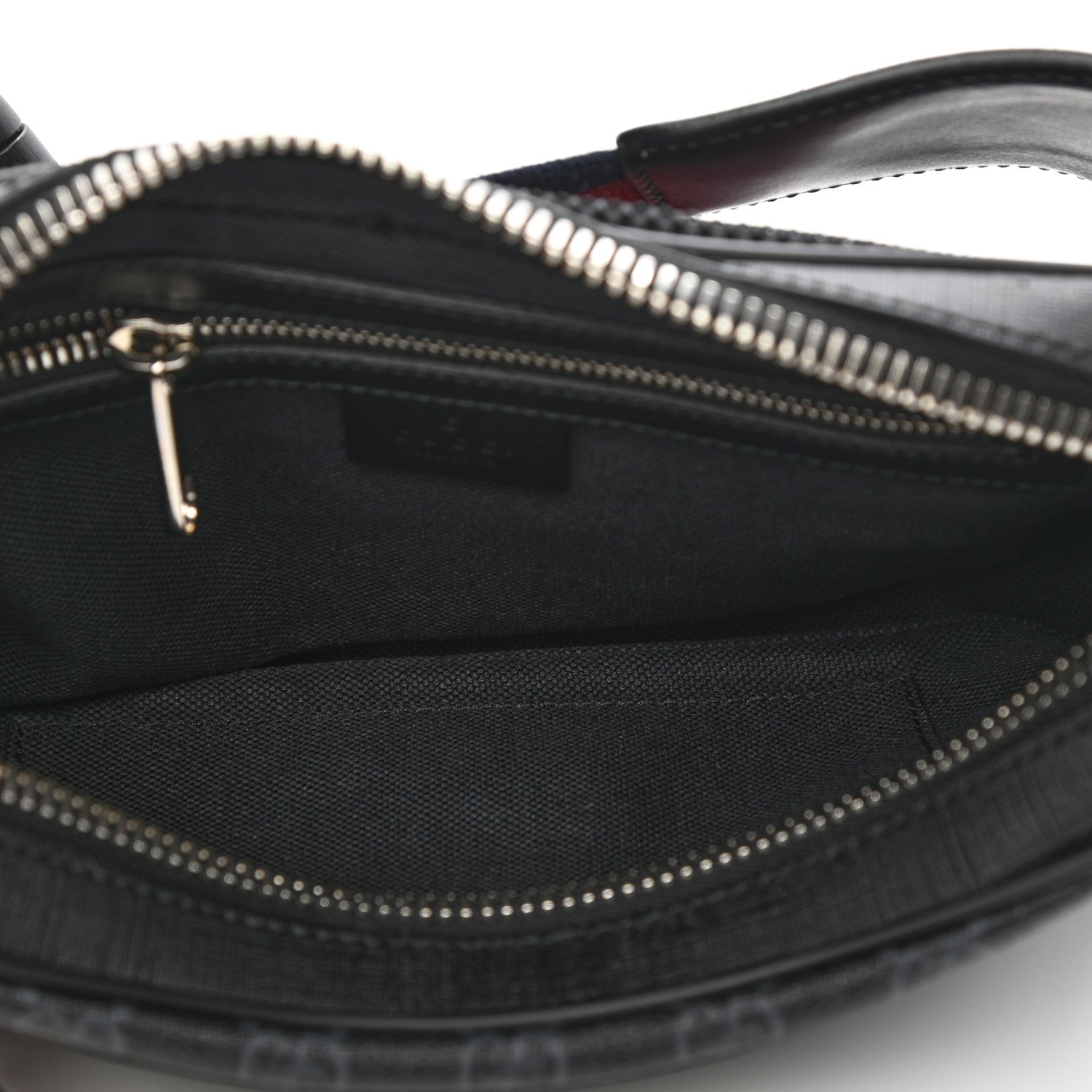 Gucci Soft GG Supreme Monogram Web Belt Bag Black Grey 5 of 10