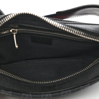 Gucci Soft GG Supreme Monogram Web Belt Bag Black Grey 5 of 10