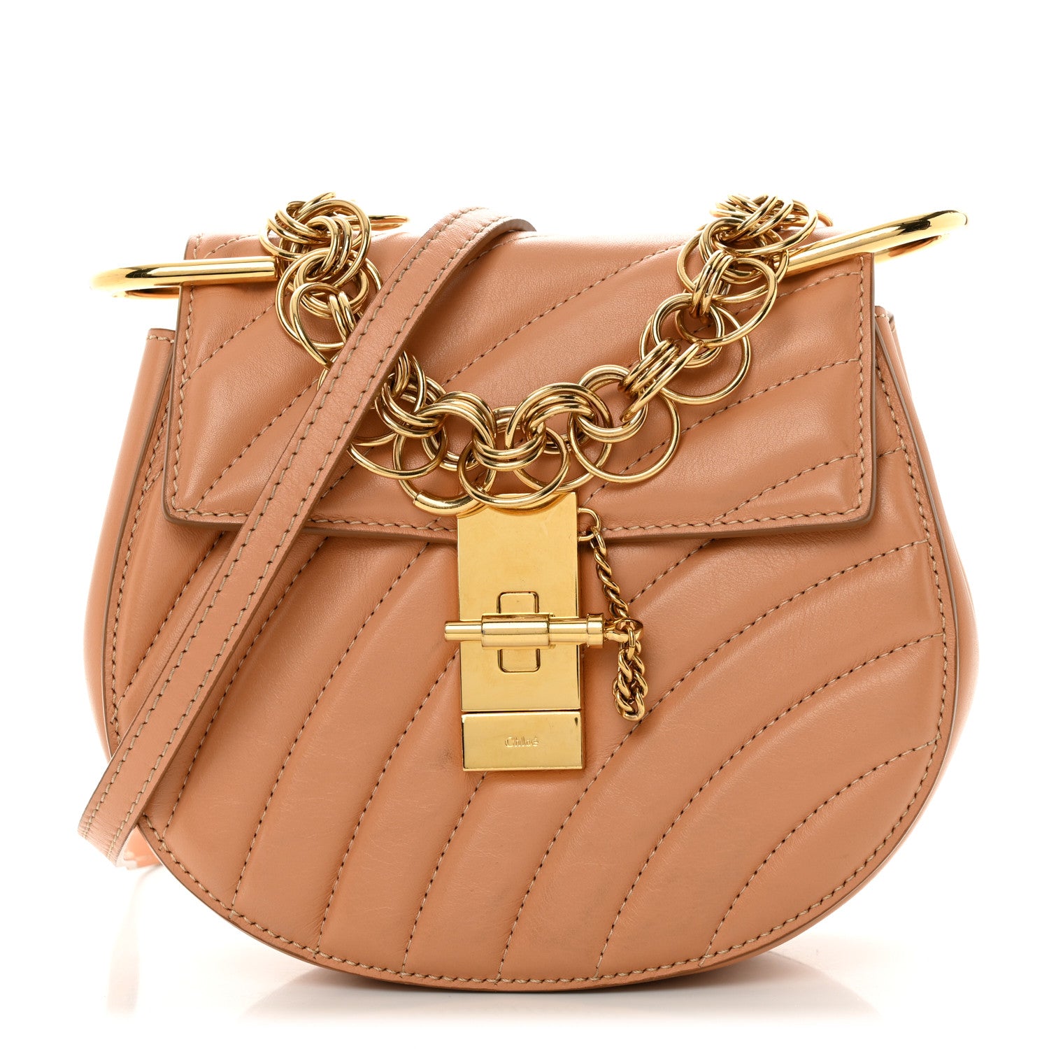 Chloe Calfskin Quilted Mini Drew Bijou Shoulder Bag Blushy Pink 1 of 12