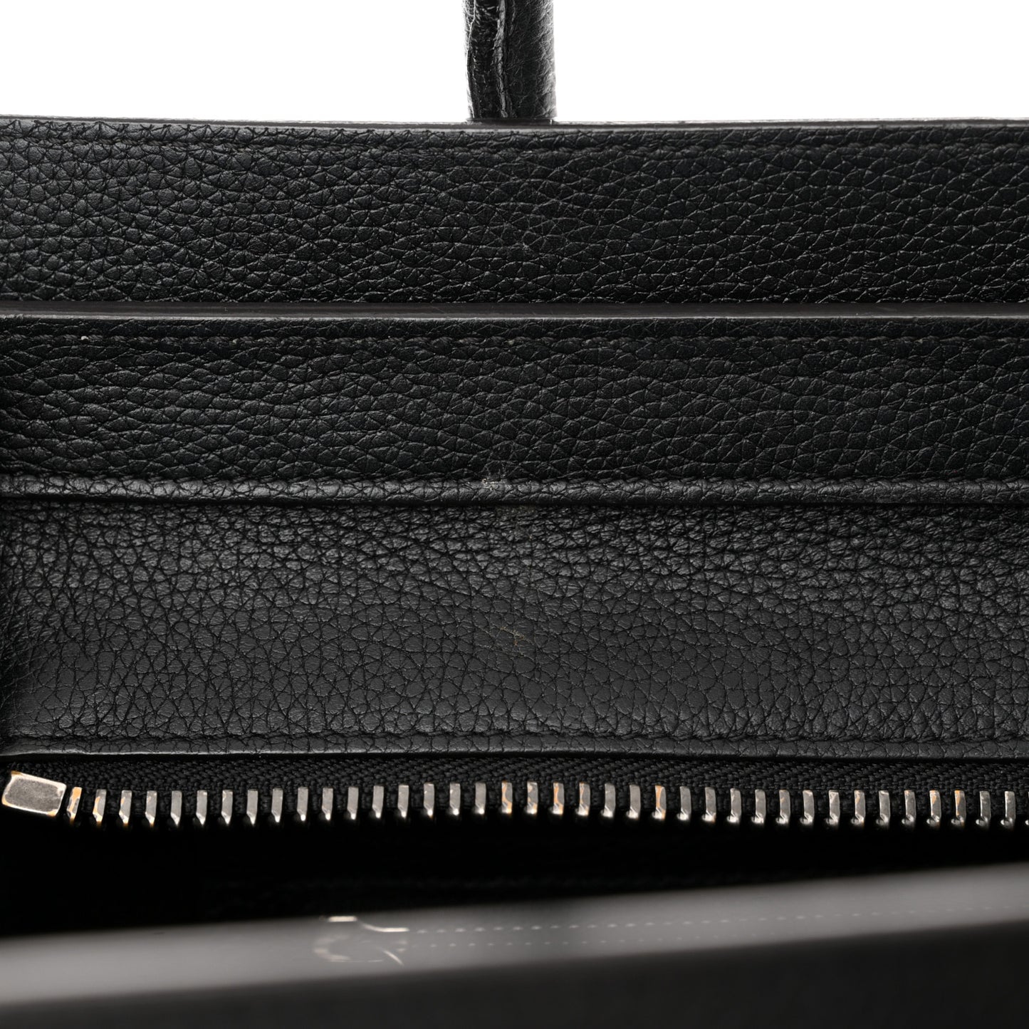 Drummed Calfskin Micro Luggage Black