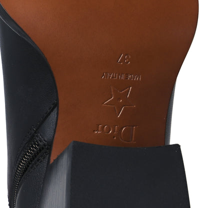 Christian Dior Shaded Calfskin Ombre L.A. Ankle Boots 37 Black Rouge 8 of 10