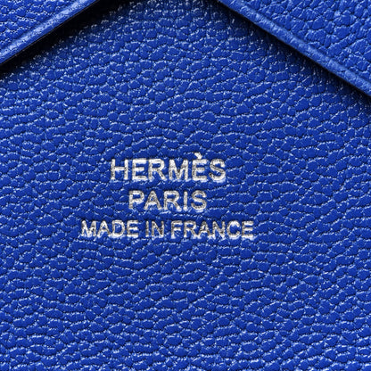 Hermes Chevre Mysore Calvi Duo Card Case Bleu Electrique 6 of 8