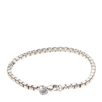 Tiffany Sterling Silver 4mm Venetian Link Bracelet 3 of 5