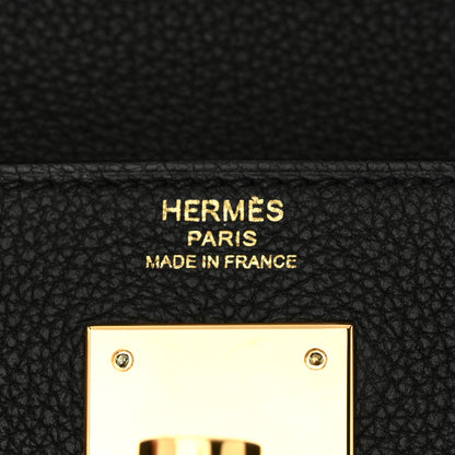 Hermes Togo Kelly Retourne 28 Black 6 of 11