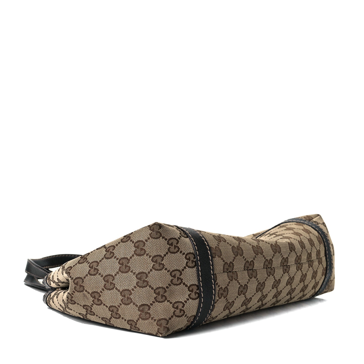 Monogram Medium New Ladies Web Tote Dark Brown