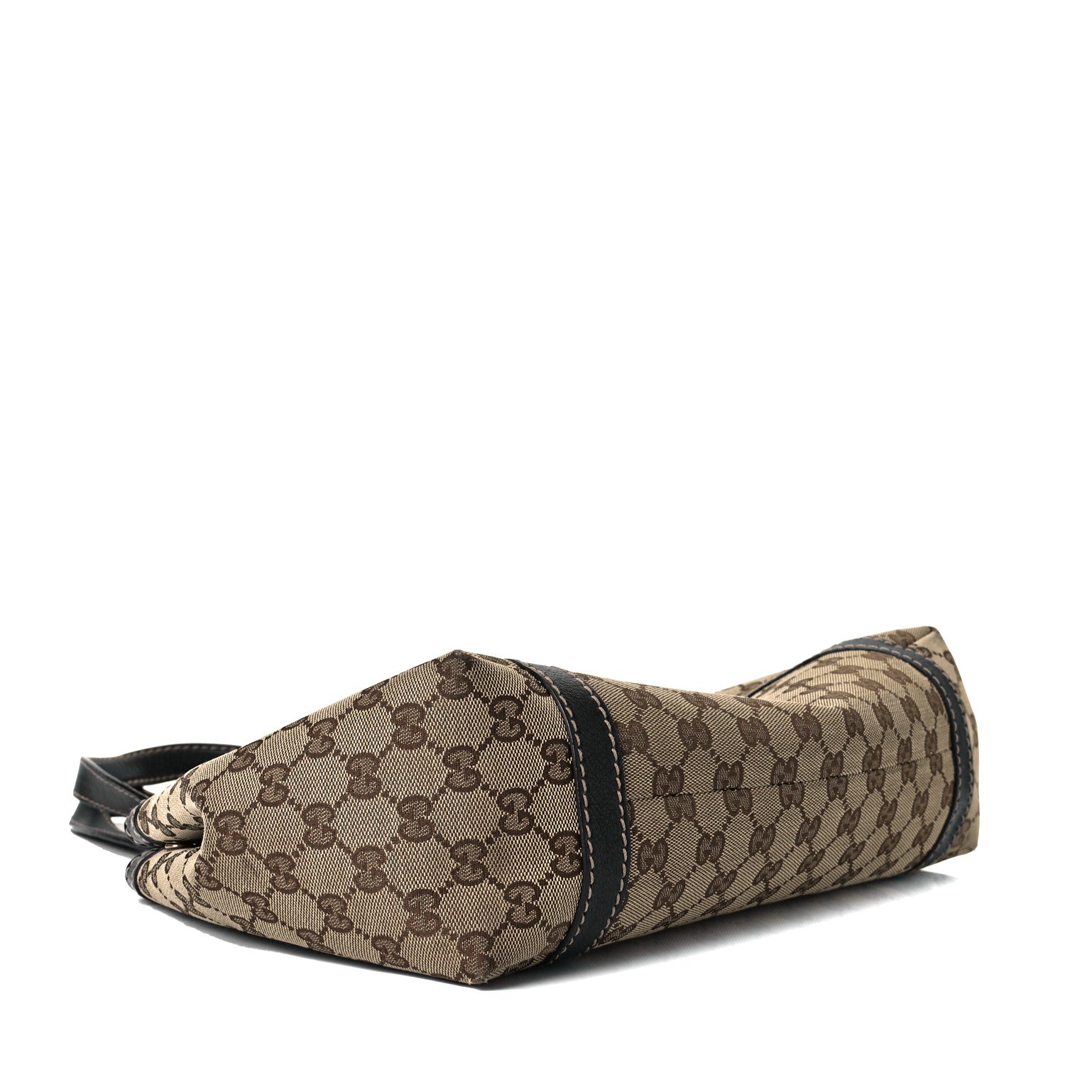 Gucci Monogram Medium New Ladies Web Tote Dark Brown 4 of 7