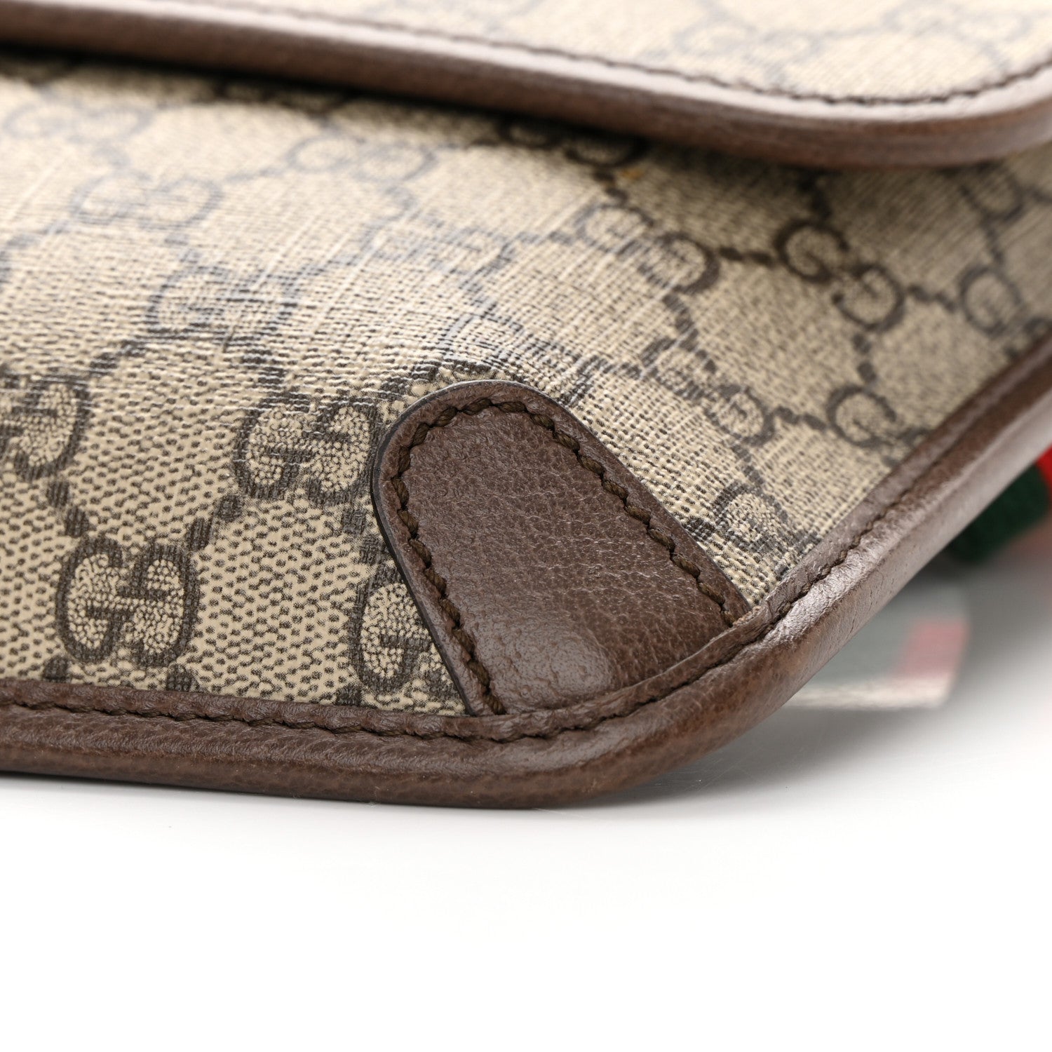 Gucci GG Supreme Monogram Neo Vintage Web Belt Bag Brown 10 of 12