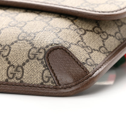 Gucci GG Supreme Monogram Neo Vintage Web Belt Bag Brown 10 of 12