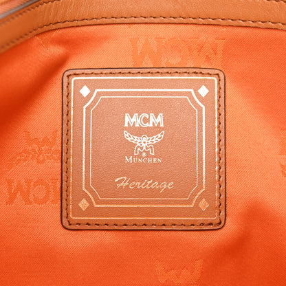 MCM Visetos Mini Pouch Cognac 6 of 8