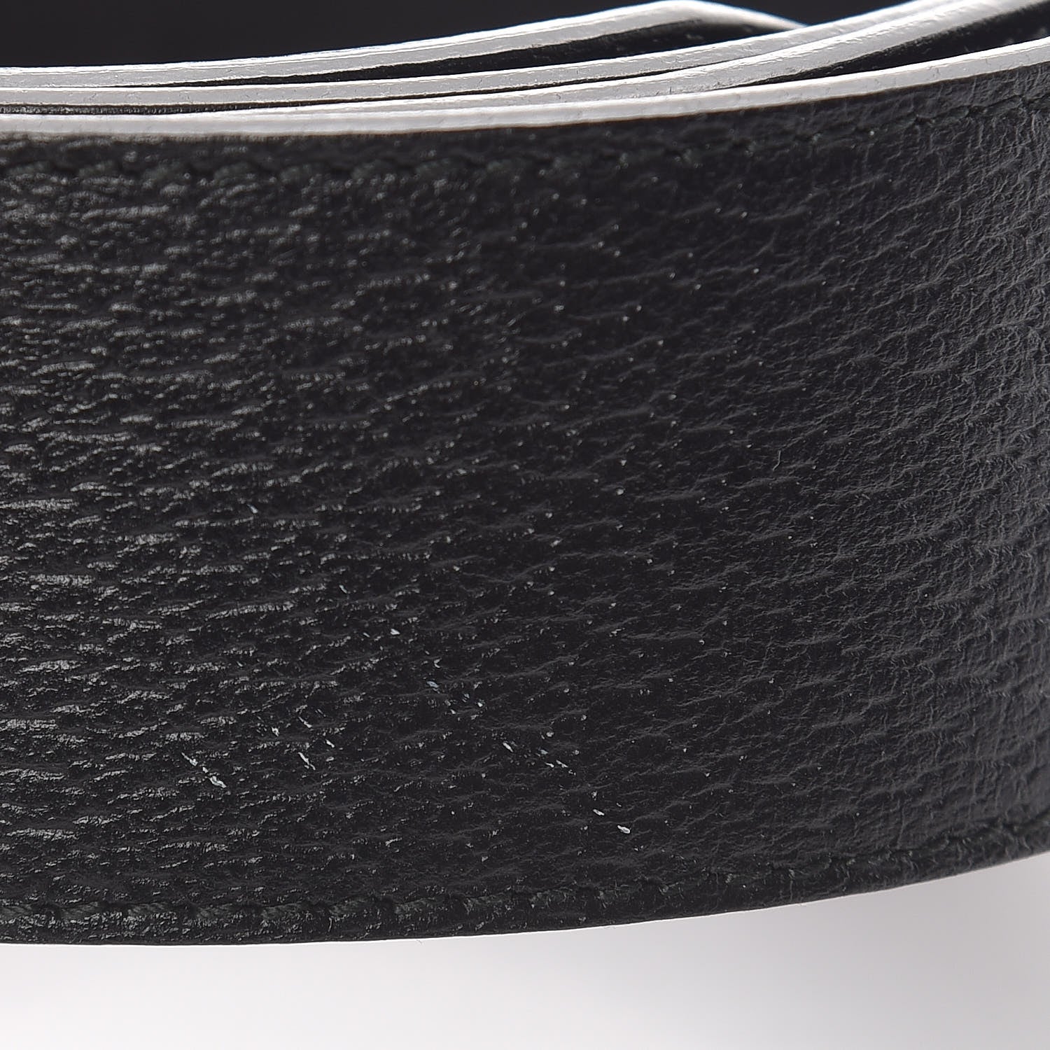 Gucci Textured Calfskin Double G 40mm Belt 100 40 Black 7 of 7