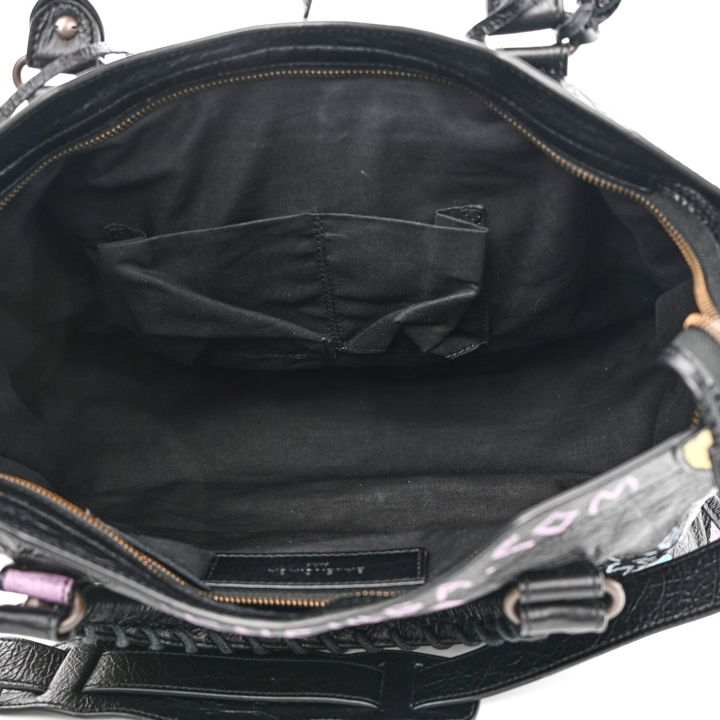 Agneau Graffiti All Over Classic Hardware City Black Multicolor