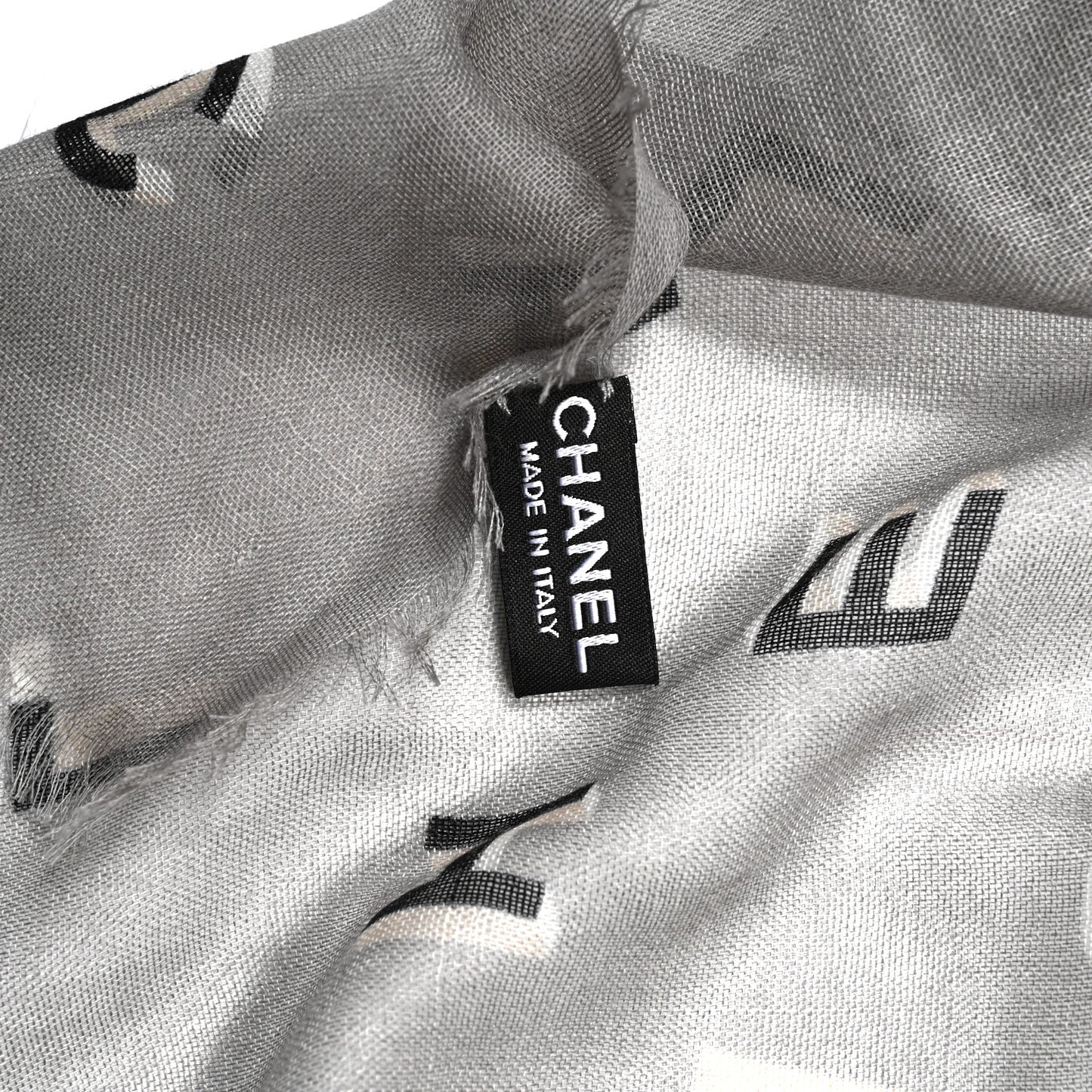 Cashmere Silk Scarf Shawl Grey Multicolor