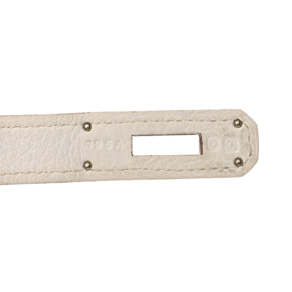 Hermes Taurillon Clemence Eclat Birkin 35 Sanguine White 7 of 22