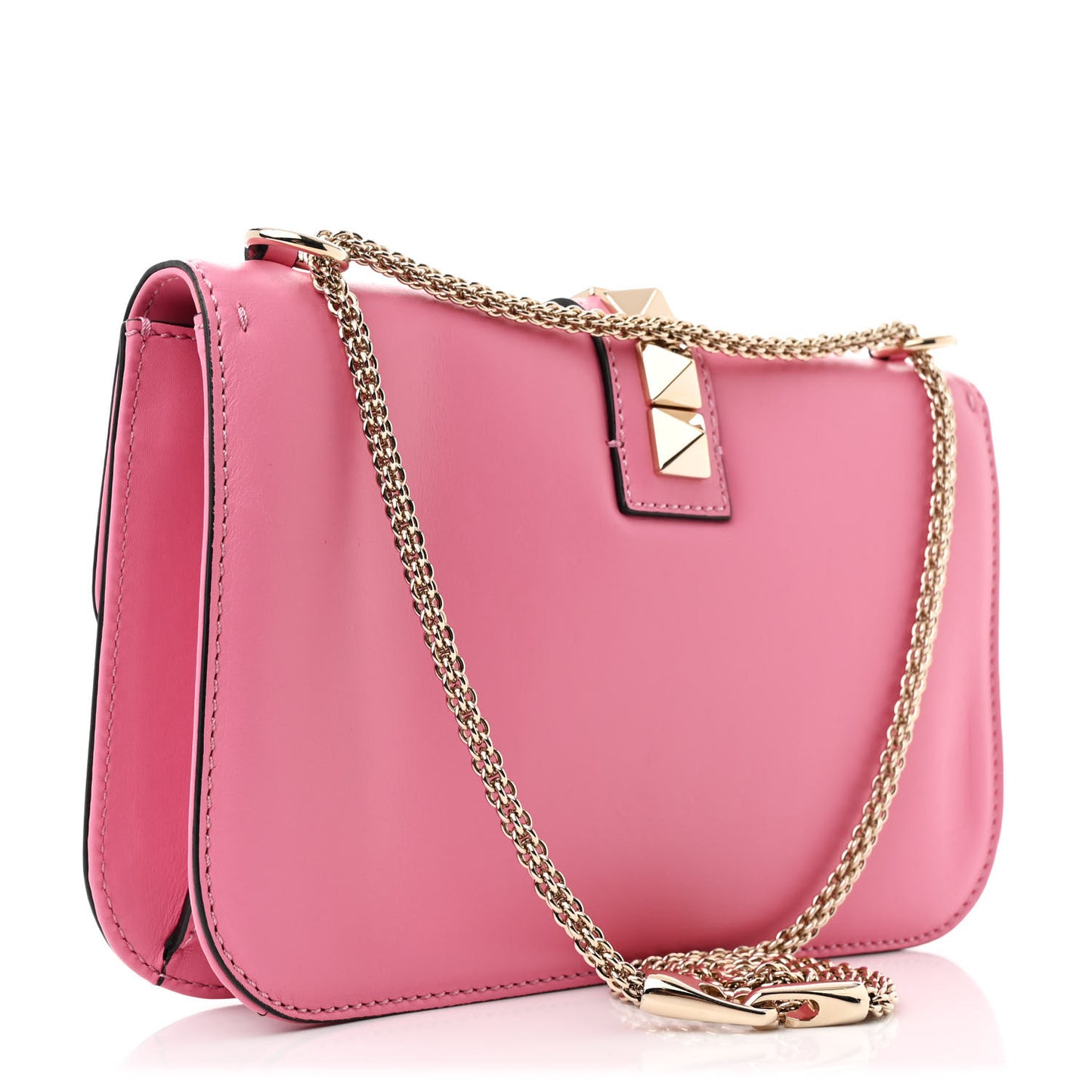 Vitello Medium Glam Lock Rockstud Flap Ninphea