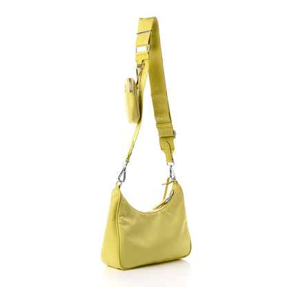Prada Nylon Saffiano Re-Edition 2005 Shoulder Bag Ananas 3 of 11