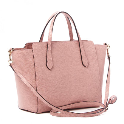 Gucci Dollar Calfskin Mini Swing Top Handle Bag Soft Pink 3 of 8