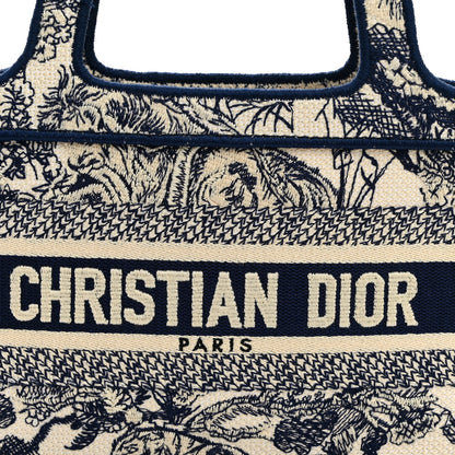 Christian Dior Canvas Embroidered Mini Toile De Jouy Book Tote Blue 7 of 10