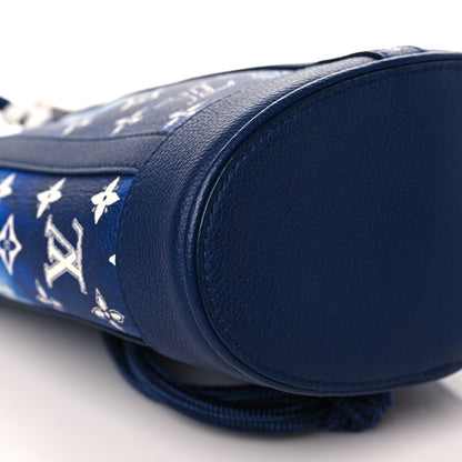 Louis Vuitton Cowhide Monogram Bandana Randonnee PM Blue 7 of 8